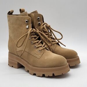 1533- Marc Fisher MLLUCIEN Light Natural Color Platform Bootie Size 8 NWT
